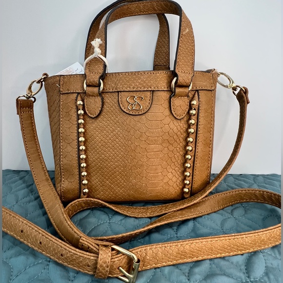 Jessica Simpson GIA Satchel - Color Pecan - Picture 7 of 10